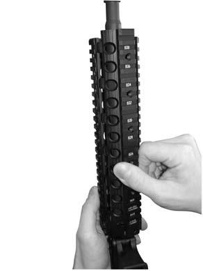 FIGURE 22 FIGURE 23 MODULAR RAIL FOREND REMOVAL - M&P15T WARNING: ALWAYS ENSURE THAT THE RIFLE