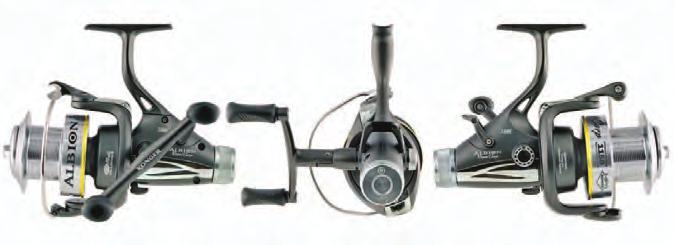 Computer-designed mechanisms, production using numeric machine tools and thorough quality control have resulted in a perfectly adjusted reel characterized by smooth and quiet operation.
