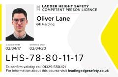 LADDER HEIGHT SAFETY Competent Person Course Course Overview With health and safety on the rise in the workplace, ladder use has declined in favour of safer alternatives.
