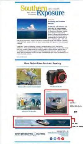 NEWSLETTERS Southern Boating & Yachting offers 3 email/newsletter products to