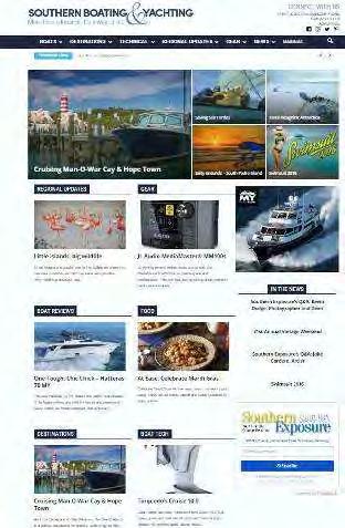 WEBSITE Southernboating.com is a further extension of engagement with our readers.
