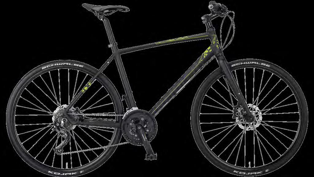 The especially torsion-resistant aluminium frame with the rigid frame and the reliable Shimano 27-gear transmission and