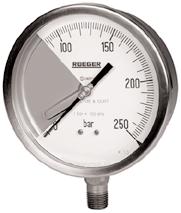Safety pressure gauges solid-front PBXSF100, PBXSF150 (1.20) DAMPING LIQUIDS Damping liquids Glycerine 98% Silicon oil Fluorolube Ambient temperature +15...+65 C (+60...+150 F) -45...+65 C (-50.