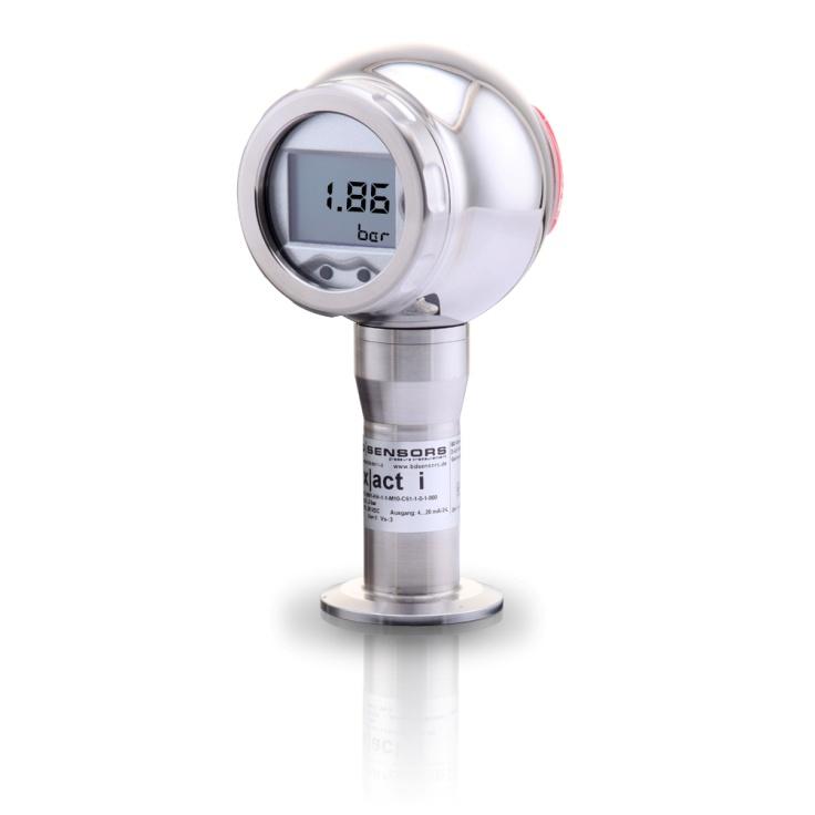 Precision Pressure Transmitter for Food ndustry, Pharmacy and Biotechnology Stainless Steel Sensor accuracy according to EC 60770: 0. % FSO Nominal pressure from 0... 400 mbar up to 0.