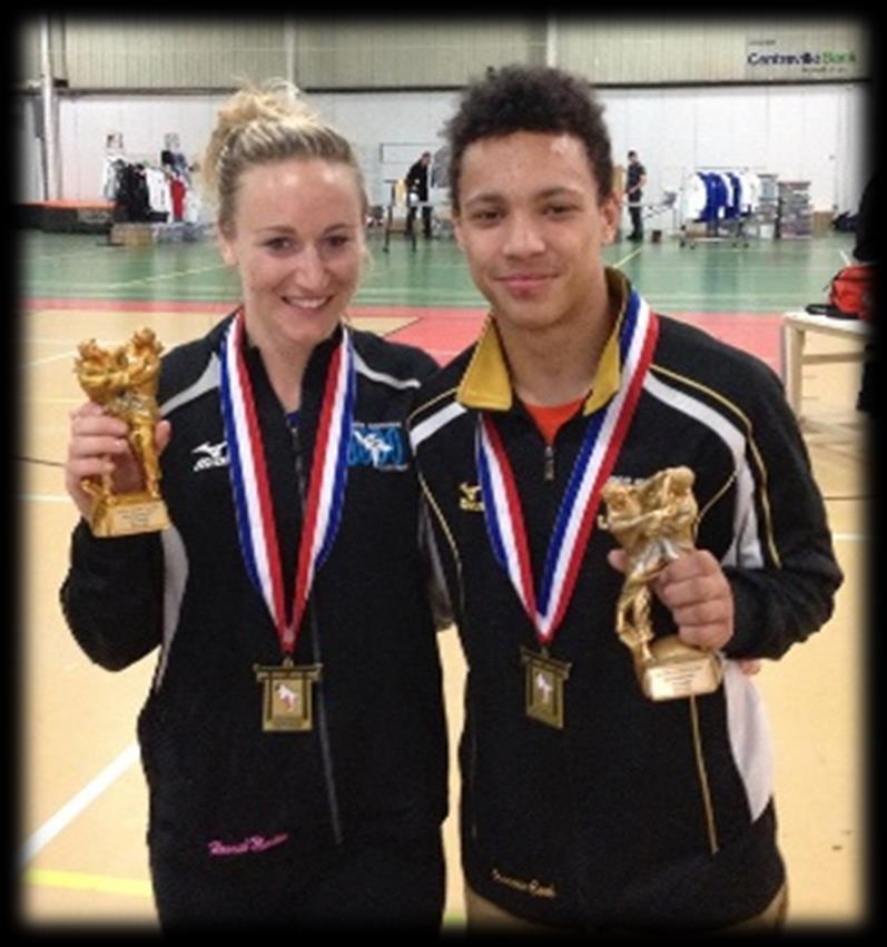 Meanwhile at the 10th Annual Ocean State Judo International in Providence, RI, Burnt Hills High School Sophomore, Quentin Cook (16) & Burnt Hills graduate, Hannah Martin (26) led the JMJC gang