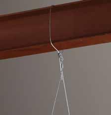 KwikWire Hanging System include: Light fixtures Sway bracing Wire basket cable tray Air