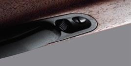 The magazine release latch in front of the magazine is flush-fitted, to protect you from unintentional release. The latch is horizontally grooved for improved contact. 6.