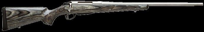 LAMINATED STAINLESS The Tikka T3 Laminated Stainless combines all-weather durability and stability with pinpoint accuracy. The freefloating, stainless steel barrel is cold hammer-forged.