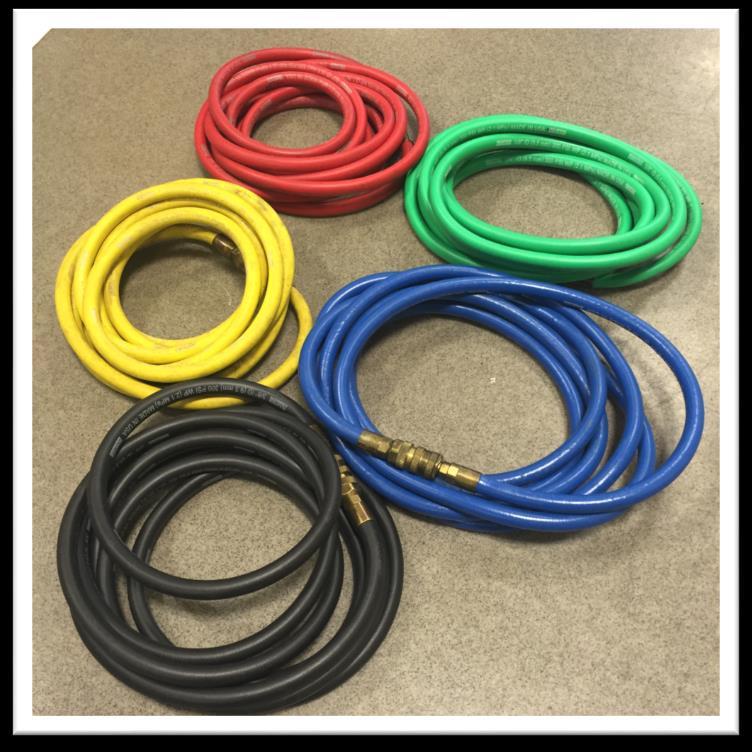 Paratech Air Hoses o The air hoses that we utilize at LFRA are 3/8 inch and 32 feet long (See Figure 52) o Paratech Air Hoses have a 300 psi capacity o When attaching the