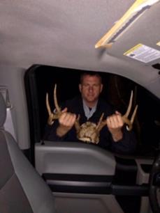 On November 20 th, Corporal Tim Hutto and Game Warden Thomas Sibley worked a complaint on three subjects who were suspected of killing a trophy buck in the Ambrose area at night.