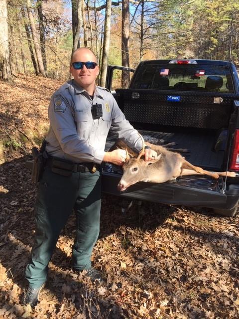 PICKENS COUNTY On November 21st, Cpl. Cody Jones and Game Warden Ryan Thomas interviewed a hunter that had killed two spike bucks this hunting season.