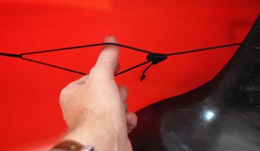 Install the rudder into the Rudder sleeve at the back of the kayak.