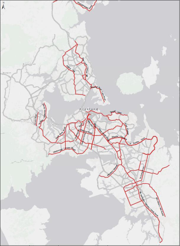 networks during the AM peak hour (7.3 8.3) for August 218.