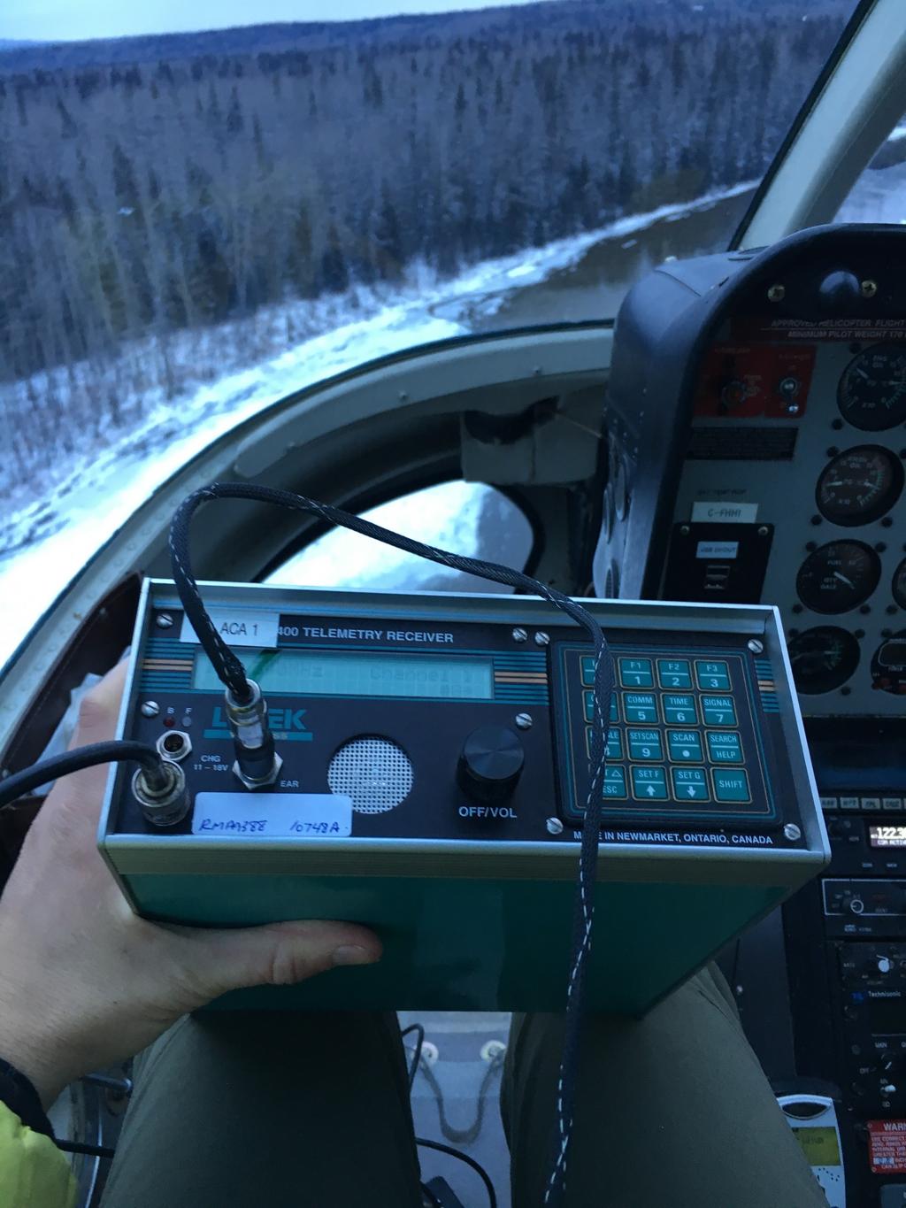 Telemetry equipment in use during an