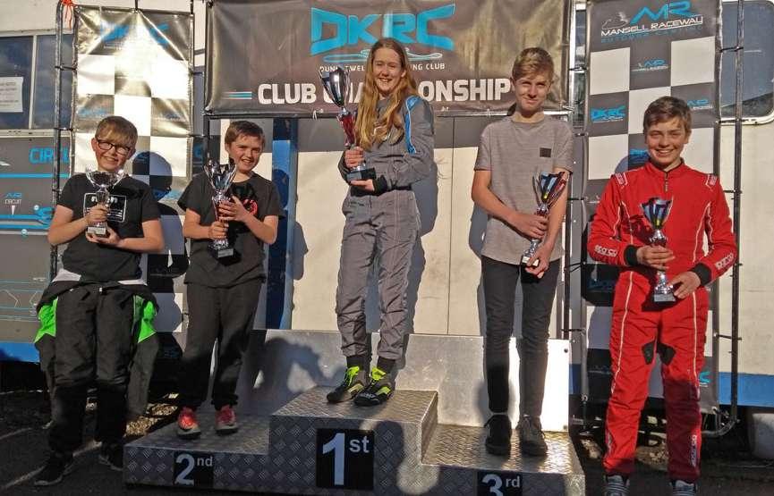 KARTING SUPERSTAR! Amelia competed in Round 2 of the Dunkeswell Kart racing Club Championship.