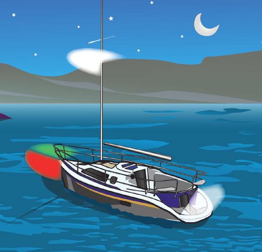 10 Boating Basics Nighttime Navigation Be on the lookout for the lights of other vessels when boating at night. Several types of lights serve as navigational aids at night.