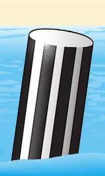 Boating Basics 15 Other Non-Lateral Markers Safe Water Markers are white with red vertical stripes and mark mid-channels or fairways.