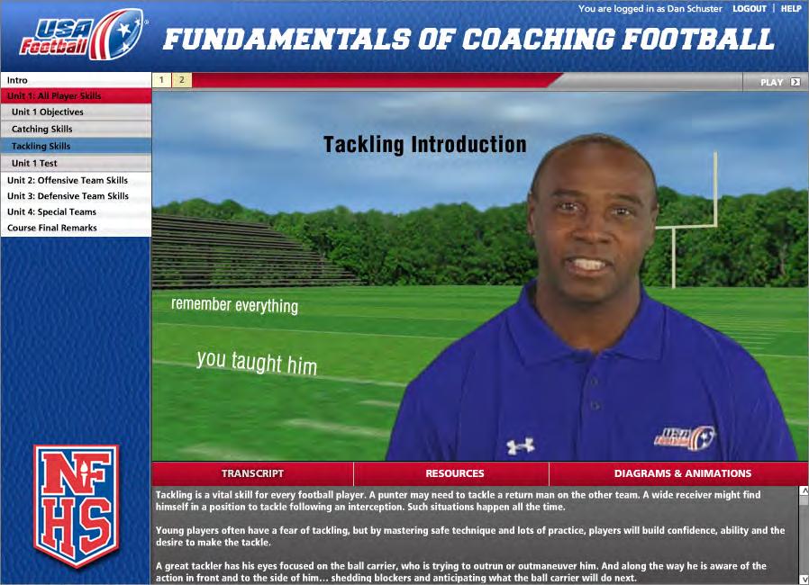 Fundamentals of Coaching Football