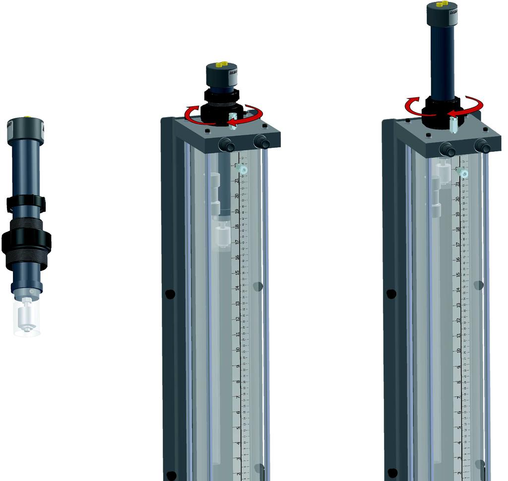 Ex. 4-1 Float Switches Discussion The float switch is designed to be installed in the column, through the opening at the top of the column.