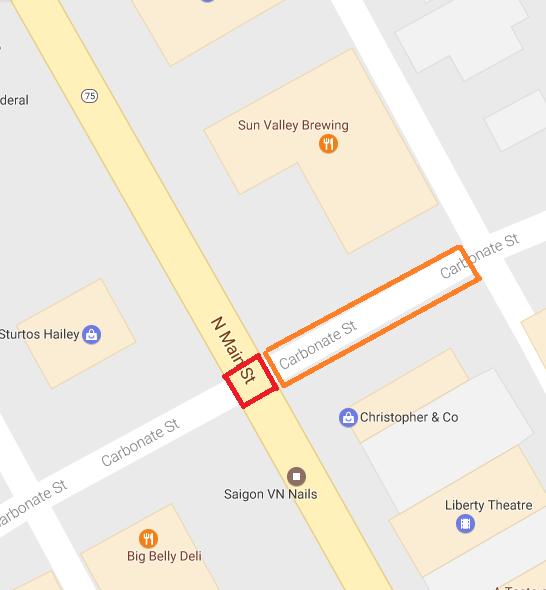 The project will specifically focus on: All four crosswalks across Main Street at Carbonate Street In-street design in Carbonate Street between Main Street and the alley Crosswalks: Crosswalks are
