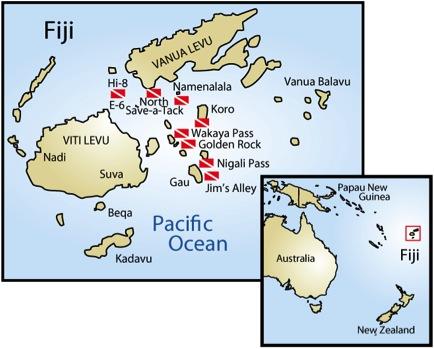 WHERE IS FIJI? Fiji is located Republic of the Fiji Islands is an island nation in the South Pacific Ocean east of Vanuatu, west of Tonga and south of Tuvalu.