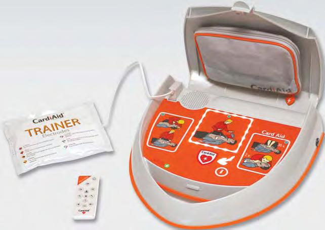 CardiAid Trainer (Model Nr. CT0207T) CardiAid AED is an easy to use device. It guides the user with clear verbal and visual instructions.