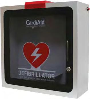 CardiAid AED Accessories CardiAid AED Cabinet When someone suffers sudden cardiac arrest, every second is critical.