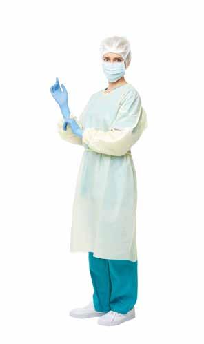 Choosing the Right Gown for the Right Task The type of gown required depends on the degree of risk, including the anticipated degree of contact with infectious material and the potential for blood