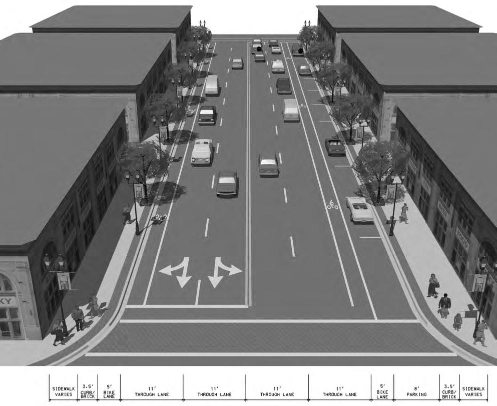 APPROVED MARLBORO PIKE SECTOR PLAN AND SMA Figure IV-5: Typical Main Street Cross Section without Median A
