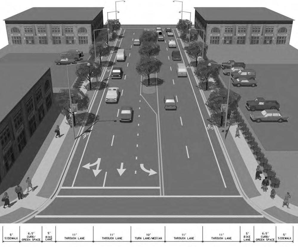 APPROVED MARLBORO PIKE SECTOR PLAN AND SMA Figure IV-7: Boulevard Area with Median A feasibility study is
