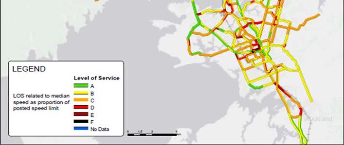 2.1 Deliver an efficient and effective transport system Page 14. 2.1.17 Congestion map inter-peak