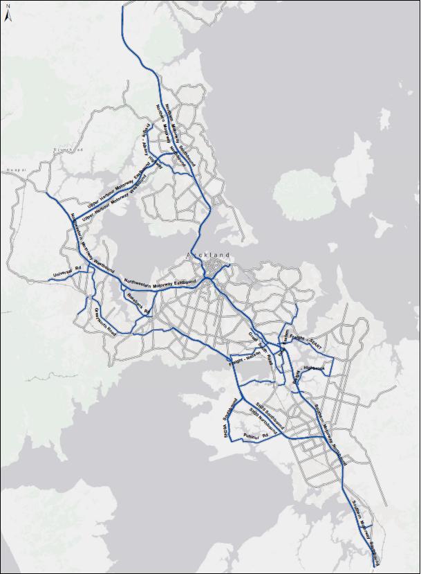 2.1 Deliver an efficient and effective transport system Page 16. 2.1.21 Proportion of the freight network operating at Level of Service C or better during the inter-peak 2.1.22 Map showing key freight routes 1% Target exceeded.