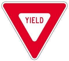 6. Yield signs Yield signs are typically used in locations where there is confusion on which vehicle approaching the intersection has the right of way.