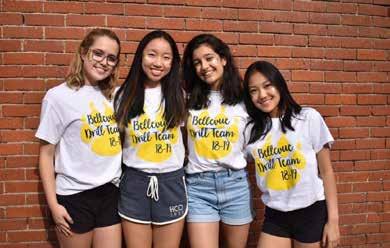 Bellevue Drill Team Officers Will Ella Campbell, Lepei Zhao, Sarina Vafa and Hazel Zhu We are very grateful for the amazing memories we ve had with all the members in the team and we can t wait to