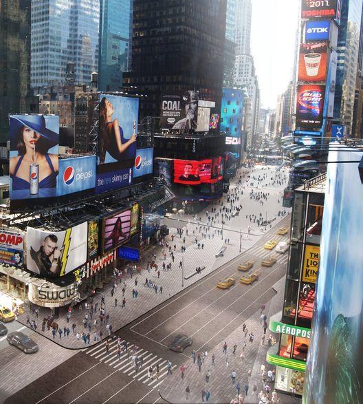 IMPACTS NEW YORK USA Pedestrianisation project results -