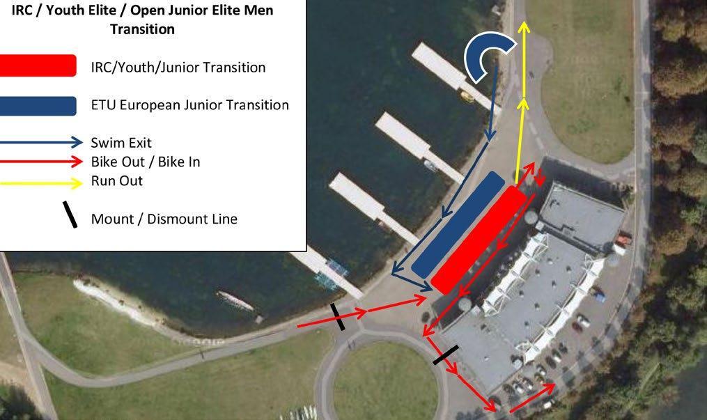 Swim to Bike Transition Map - ETU European Junior Cup