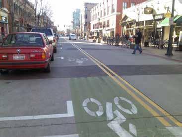 [Contra-flow bicycle lanes] Additional Design Considerations Bicycle Lanes: Cyclists travel in the same direction as vehicle traffic should be accommodated via sharrows, bicycle lanes or other