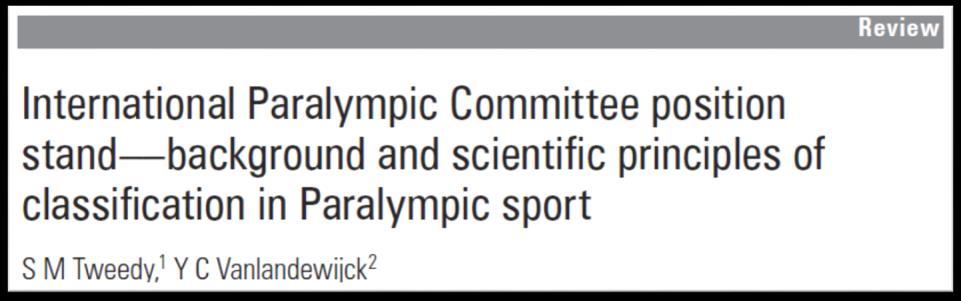 1 International Sport Federations must develop sports-specific Classification Systems through multidisciplinary scientific research.