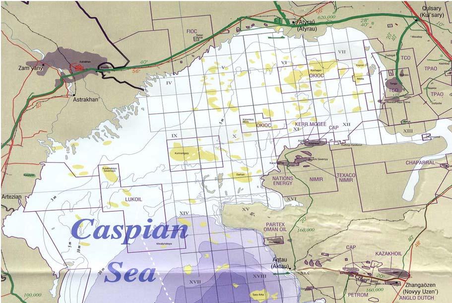 Operational Conditions in the Northern Part of the Caspian Sea Main oil production growth comes