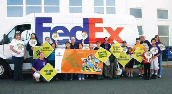 International Walk to School Day FedEx supports International Walk to School Day (IWTSD), with fun and engaging ways to teach students how to be safe pedestrians.