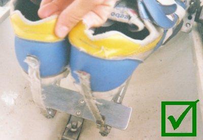 Heel Restraints Visual check of the general condition of the