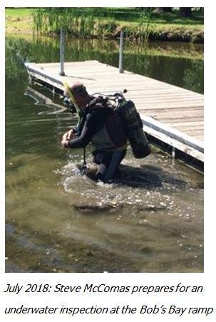 The CLPO has also again this year hired a diving firm to literally get into the weeds and look for AIS.