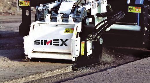 Designed for removing the entire layer of asphalt or cement in preparation for trenching, or for milling deteriorated sections for later resurfacing.