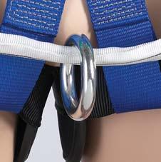 Simple and secure waist adjustment and abdominal support The waist adjustment allows the centre attachment for the chest