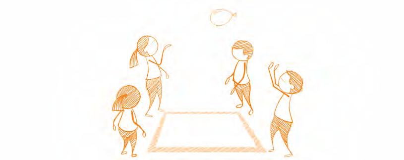 SMACK ATTACK Arrange pupils in groups of four and invite them to stand in a square.