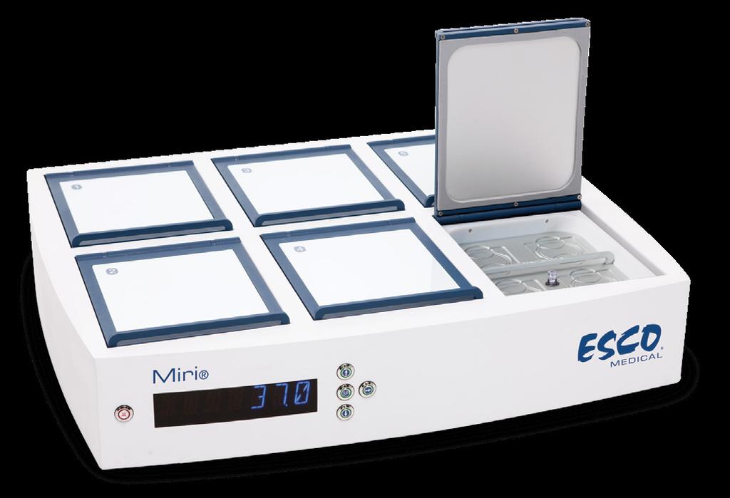 Miri An advanced temperature regulation system for routine/long-term embryo incubation at your fingertips The Miri has six (6) chambers which are completely independent of each other.