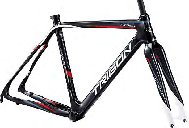 28 FRAMES TYPE CROSS TX765 Full carbon monocoque frame. 1 1 /8-1.5 head tube design improving safety, handling and stiffness.