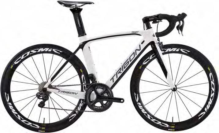 13 TR437 AERO RACE Simple aero design this bike is offers the great stiffness with the oversized BB and aerodynamic improvement with clean inner routing.