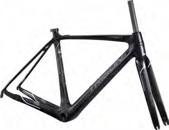 25 TR507 SUPERLITE RACE Full carbon monocoque frame is made with special lay-up for making the superlight road and improving stiffness with ultra slender seat stays for offering smooth ride without