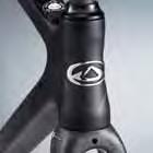 Internal cable routing gives the cleaner look and aerodynamic improvement.